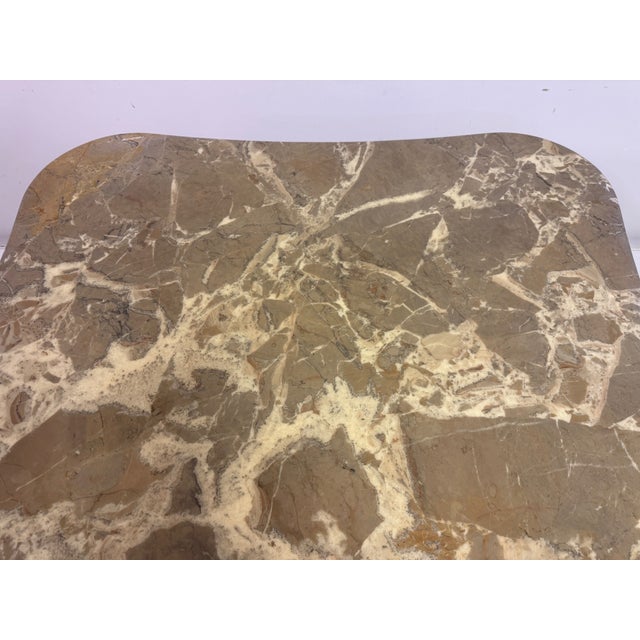 Italian Biomorphic Square Marble Table, 1970s For Sale - Image 15 of 17