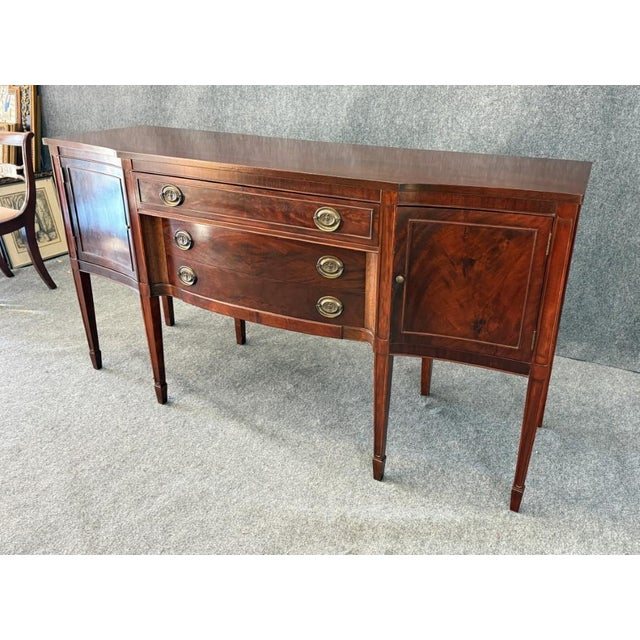 Vintage Flamed Mahogany Sideboard For Sale - Image 4 of 13