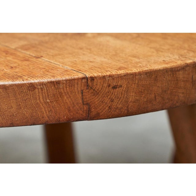 Mid-Century Modern Coffee Table and Stools in Oak, 1940s, Set of 5 For Sale - Image 11 of 13