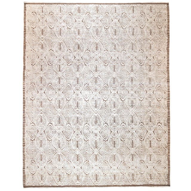 Turkish Fine Vintage Turkish Oushak Wool Rug 8'2'' X 10'3'' For Sale - Image 3 of 3