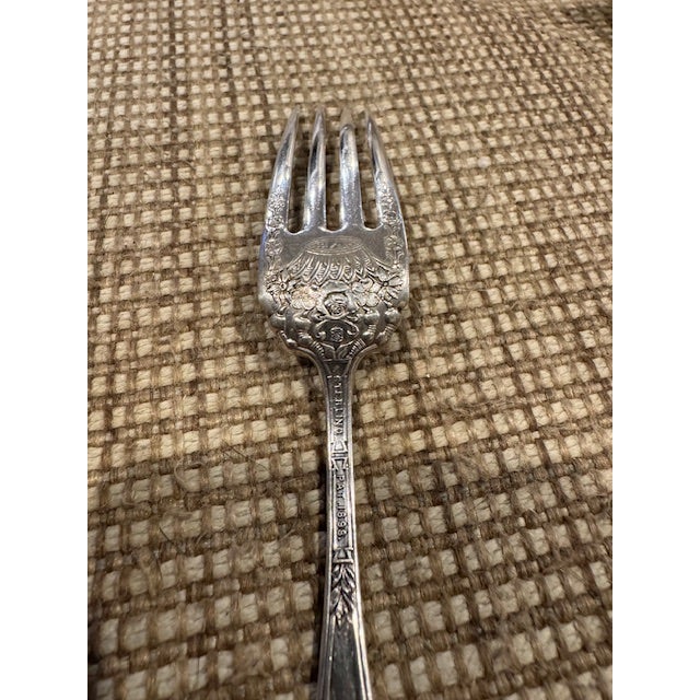 American Antique Towle "Georgian" Sterling Silver Dinner Fork 7"125" For Sale - Image 3 of 6