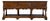 Late 20th Century Theodore Alexander Georgian Console Buffet Three Drawer Designer Storage 78" For Sale