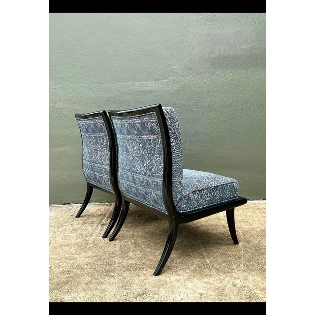 Vintage 1950s Slipper Chairs After Robsjohn Gibbings For Sale - Image 12 of 12