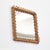 1960s Italian Square Rattan Mirror For Sale In Los Angeles - Image 6 of 12