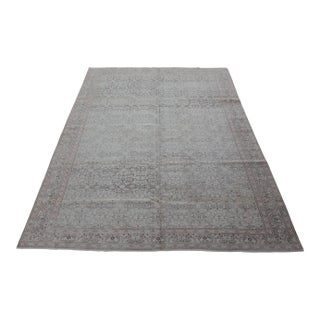 1950s Vintage Turkish Floral Rug -8' 7'' X 11' 10'' For Sale