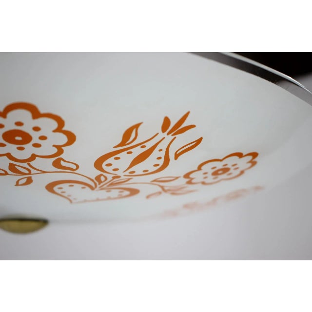 Metal Glass Pendant Lamp, 1960s For Sale - Image 7 of 9