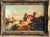 Traditional European Village Landscape Wall Art – Scenic Windmill Painting With Ornate Silver Leaf Wood Frame For Sale - Image 3 of 3