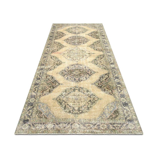 1960s 1960s Turkish Oushak Rug For Sale - Image 5 of 7