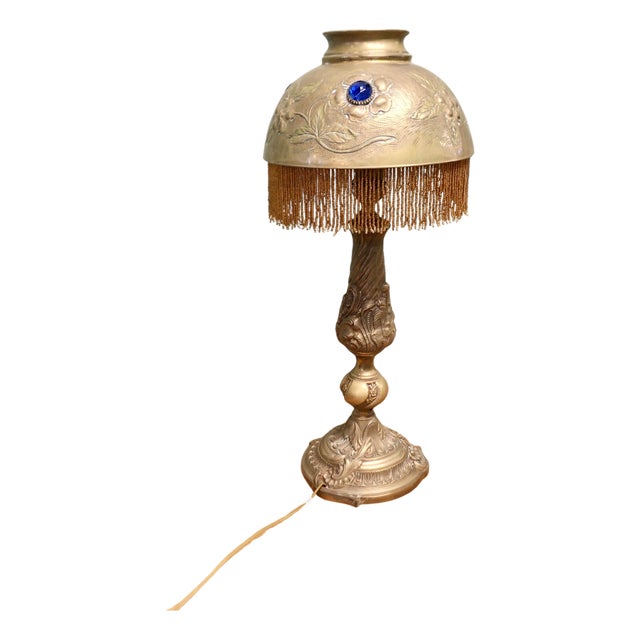 Antique Arts and Crafts French Reading Lamp, 1910 For Sale