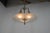 Three-flamming art deco chandelier in perfect condition. Original sandblasted glass. Polished, rewired. 3x40w, e25 or e26...