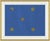 Contemporary Etoile Blue Art Print Set in Whitewash and Gold Frame by Paule Marrot For Sale - Image 3 of 9