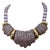 Vintage 1985 Signed Napier Purple "Sherbet" Molded Lucite Collar Necklace For Sale