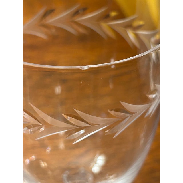 Mid 20th Century Fostoria “Holly Clear” Claret Wine Goblets - A Set of 4 For Sale In New Orleans - Image 6 of 6