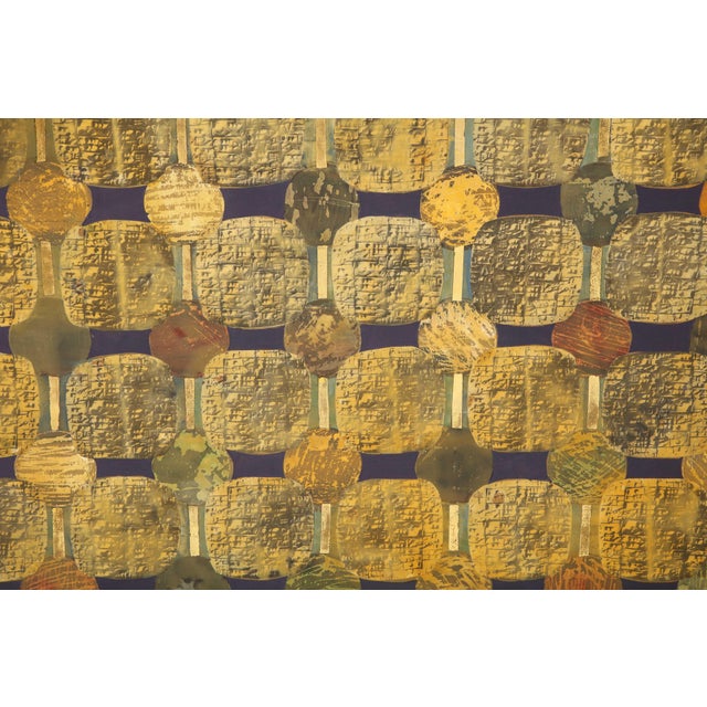 1990s Simrel Achenbach "You Are" Gouache Painting on Wood, Circa 1993 For Sale - Image 5 of 10