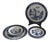 Vintage Burleigh Blue Willow Canton Dinnerware Set- 9 Pieces For Sale