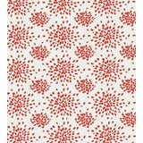 Hinson for The House of Scalamandré Fireworks Wallcovering, Red on White For Sale