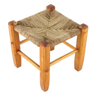Oak Stool, Netherlands, 1960s For Sale