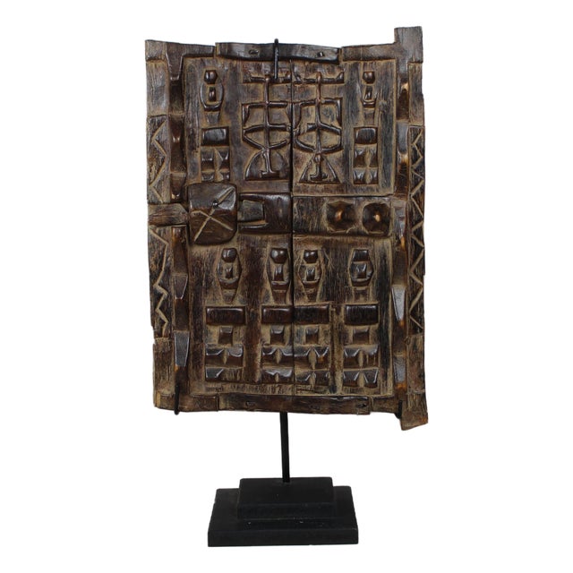 Dogon Granary Door on Stand For Sale