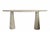 Eros Series White Carrara Marble Console Table attributed to Angelo Mangiarotti, Italy, 2000s For Sale - Image 9 of 9