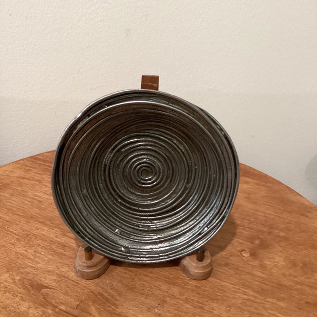 Mid Century Metal Decorative Bowl Stamped & Signed Eric Mayer For Sale - Image 12 of 12