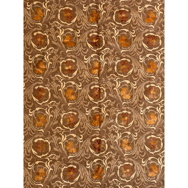 Silk and wool pile genuine hand made very fine Modern style Nepalese Rug -