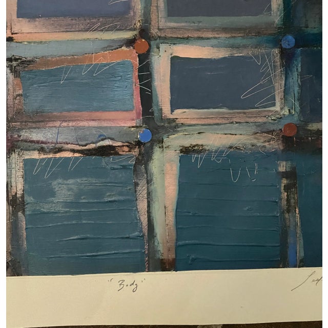 1984 Leslie Karpinski Body Painting and Collage For Sale - Image 4 of 12