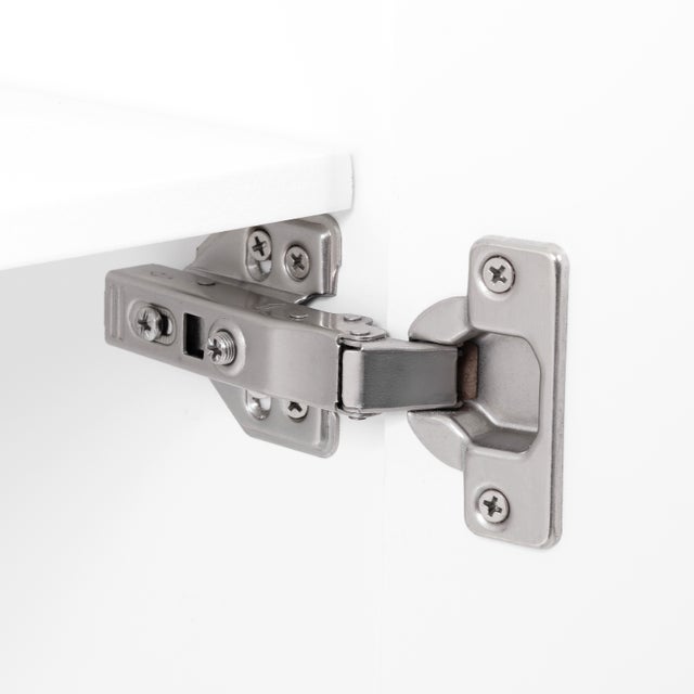 Pasargad Home Polara Modern White Sideboard With Geometric Doors For Sale - Image 11 of 12