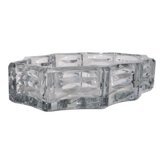 Mid 20th Century Large Bacarrat Crystal Centerpiece Bowl For Sale