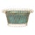 Rustic French Midcentury Oval Metal Cachepot with Scrolling Effects For Sale In Atlanta - Image 6 of 12