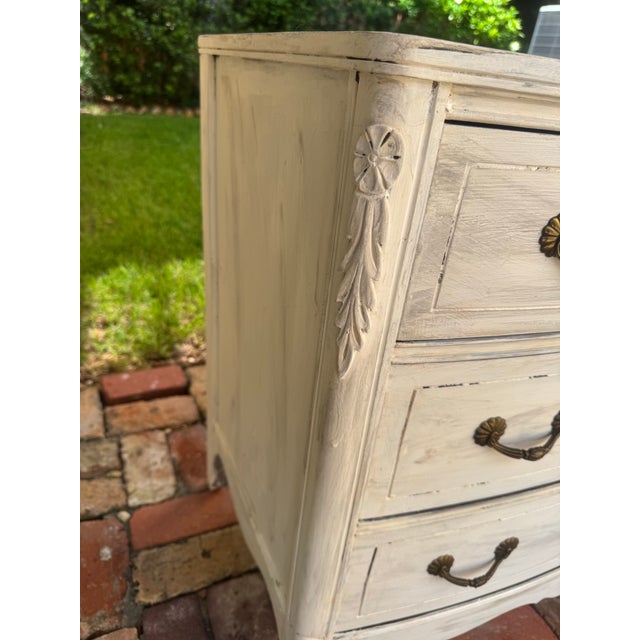 Distressed White French Chests - A Pair For Sale - Image 9 of 10