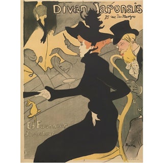 Henri De Toulouse-lautrec, After Japanese Divan, Digital Silkscreen Print For Sale