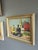 Mid-Century Modern 'The Net Menders' Vintage Original Figurative Coastal Landscape Oil Painting, Framed For Sale - Image 4 of 11
