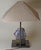 Amethyst Table Lamp in Brass with Silk Lampshade, 1970s For Sale - Image 9 of 18
