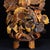 Yellow Late 19th Century Large Carved Faux Horn Bodhisattva Riding Dragon Sculpture For Sale - Image 8 of 10