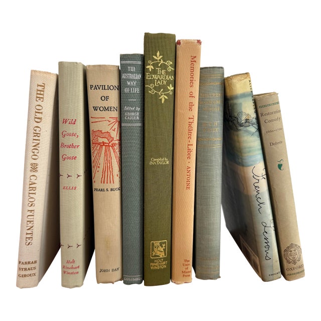 Cozy Bedside Book Set of 9 For Sale