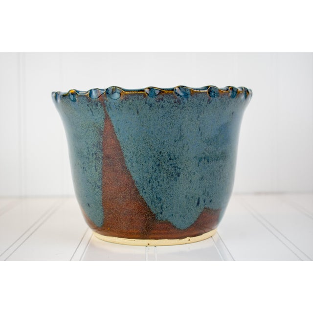 Vintage Whimsical Face Studio Pottery Planter Bowl - Signed RLM For Sale In Minneapolis - Image 6 of 15
