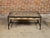 Contemporary Coffee Table Made with Antique Door Fragment on Custom Iron Base For Sale - Image 9 of 12