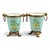Turquoise Porcelain and Bronze Cache-Pots, Paris, France, 1835-1850, Set of 2 For Sale - Image 10 of 10