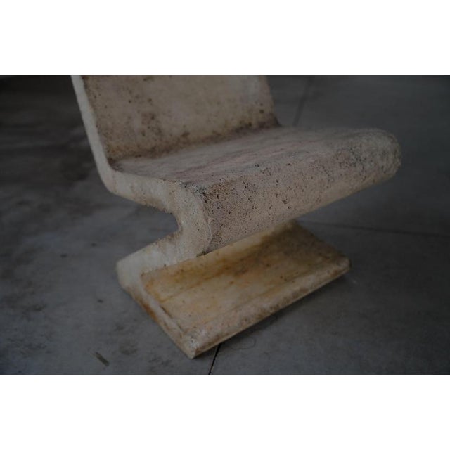 Concrete Zig Zag Chairs, France, 1970s, Set of 2 For Sale - Image 11 of 18
