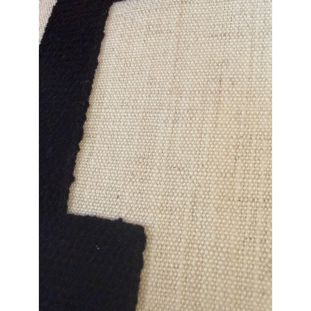 Black and White Geometric Pillow With New Insert For Sale In Miami - Image 6 of 9
