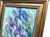 Framed Flower Blue-Violet Irises Original Painting by Artist Valeriya Serova For Sale - Image 4 of 11
