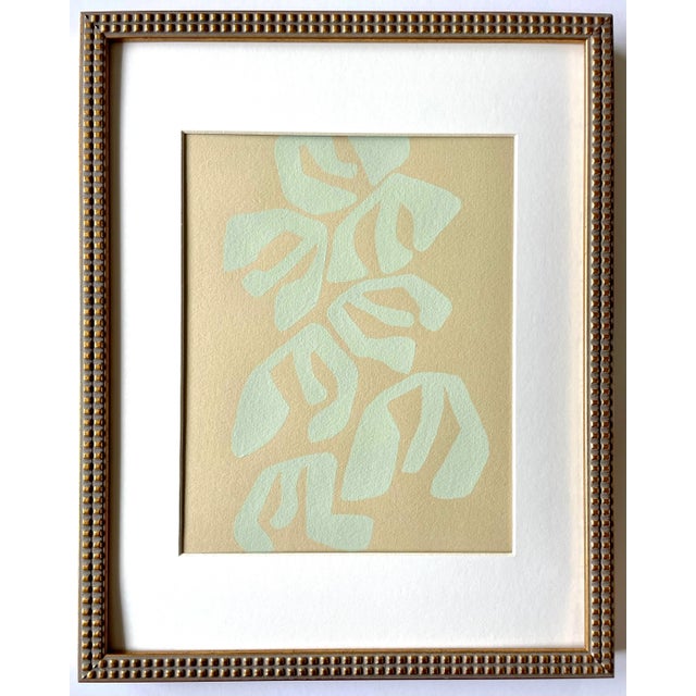 2023 "Fischio" Botanical Abstract Painting on Cotton Paper by Artist r.k. Red For Sale - Image 4 of 4