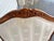 White Vintage Louis XV Chair With White Silk Stripe Fleur De Lis For Sale - Image 8 of 9