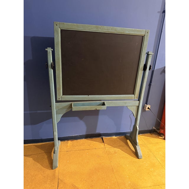 Vintage School Blackboard, 1950s For Sale - Image 6 of 7