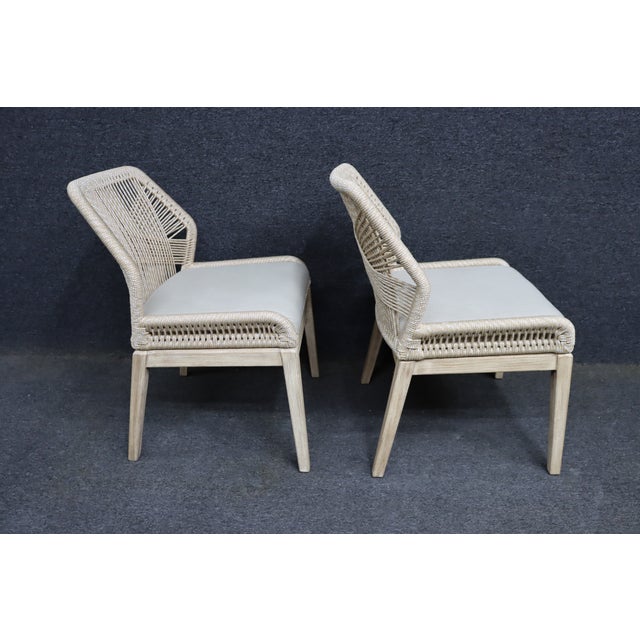 Essentials for Living Loom Rope Dining Chairs, Set of 6 For Sale - Image 13 of 17