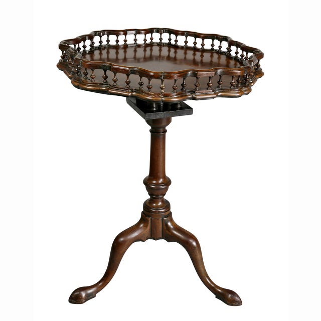 George III Mahogany Tilt Top Tea Table For Sale In Boston - Image 6 of 11