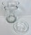 Transparent Vintage Blown Clear Glass 2 Pce. Champagne/Wine Cooler With Removable Collar For Sale - Image 8 of 11