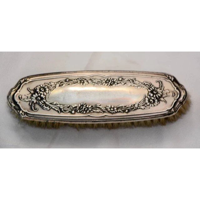 Sterling Silver Late 19th Century Victorian Clothes Brush For Sale - Image 4 of 6