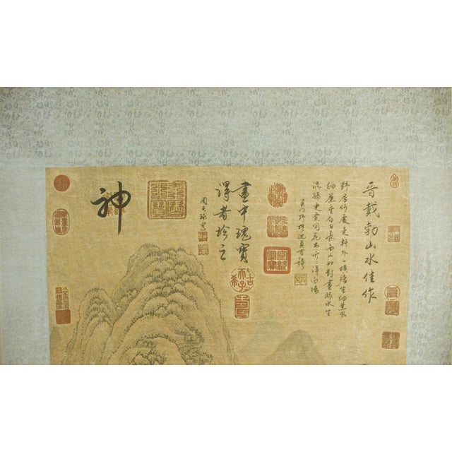 Chinese Early 20th Century Chinese Landscape Scroll For Sale - Image 3 of 10