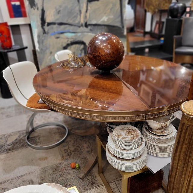 Mid-Century Carved Oak Dining Table after Rafael García Nicolau, Spain, 1970s For Sale - Image 4 of 18